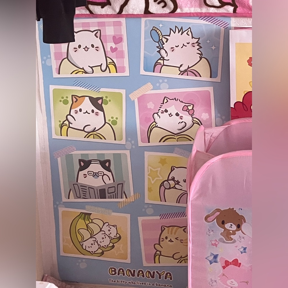 Bananya Cat Poster